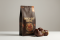 Speacialty coffee with knockout coffe on bag with boxing glove